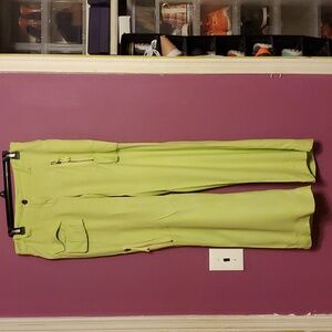 JLO Highlighter Green Cargo Pants